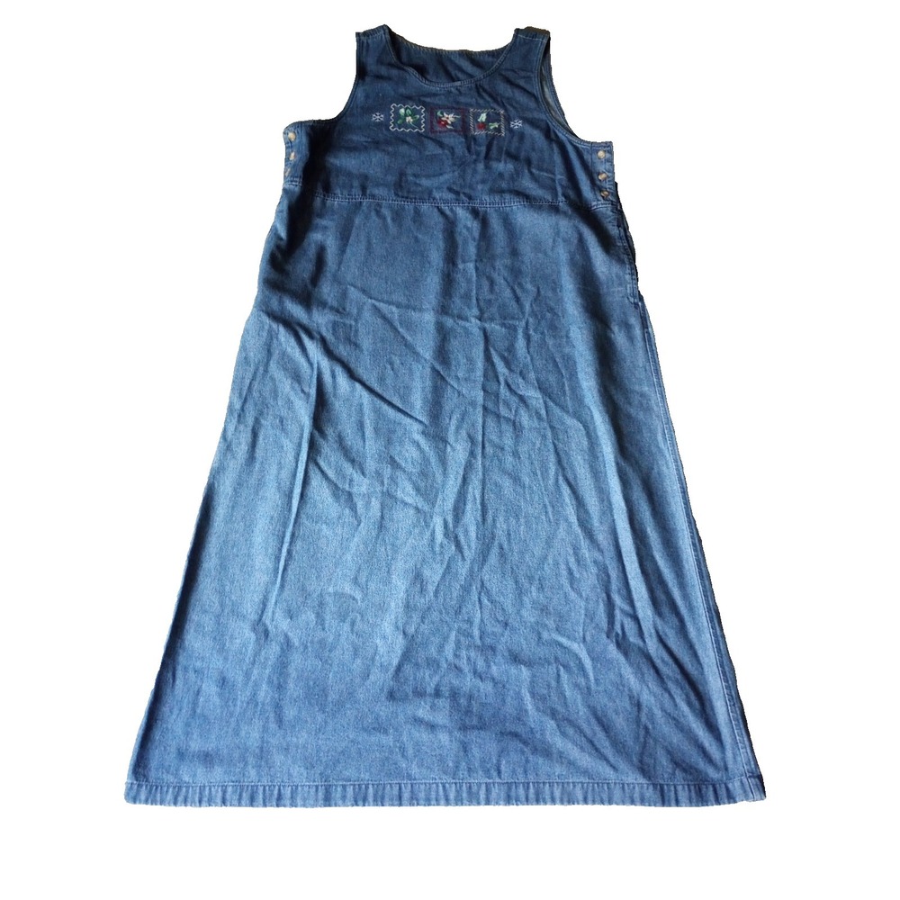 NWT‎ Vintage Sears Demim Classic Elements Women's XL (18-20) Dress w/ pockets